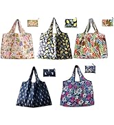 voofly Foldable Reusable Shopping Bags Large Heavy Duty Tote Bags with Handles Machine Washable