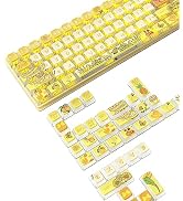 120 Key PBT Pudding Keycap Set ASA Profile with Transluscent PC Layer Dye-Sub Fruit World Theme f...