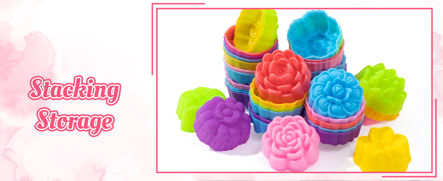 Flower Silicone Baking Cups