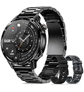 WalkerFit Rugged Smart Watch for Men, Standalone GPS, 1.43" AMOLED, 3 Bands | Altimeter, Compass ...