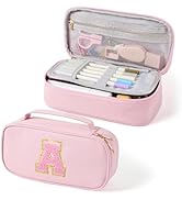 YOOLIFE Pencil Case for Girls Kids, Pink Pencil Pouch Cute Pen Case, Birthday Gifts for 3 4 5 6 7...