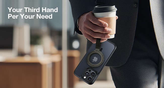 magnetic phone grip mag safe ring holder kickstand