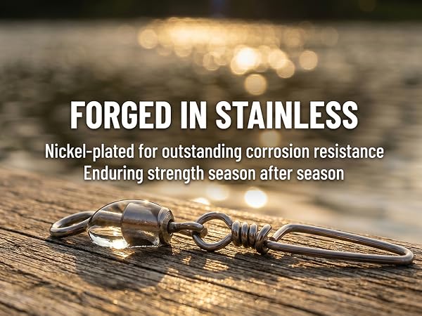fishing swivels; barrel swivels; snap swivels
