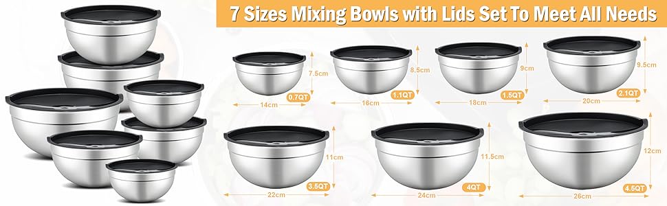 mixing bowl, mixing bowls for baking, mixing bowls, mixing bowl set