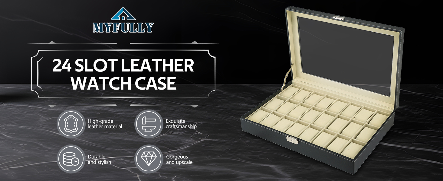 Leather Watch Box Case