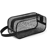 Gocvo Mesh Shower Caddy Mash Shower Bag Black Portable Mesh Accessories Organizer Tote for Gym Co...