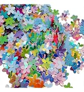 300 Pcs Glitter Flower Sequins, Mixed Colors, Loose Crafting Embellishments for Sewing, Wedding D...