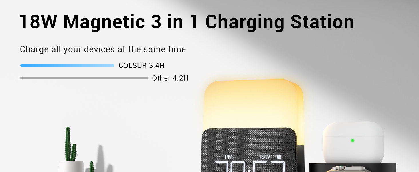 7 in 1 Charging Station for iPhone, Wireless Charging Station