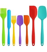 Cooptop Silicone Spatula Set, Rubber Spatula Set, 600°F Heat Resistant Silicone Baking Spoons, Sp...