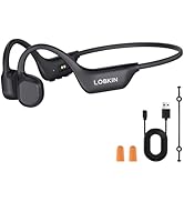 LOBKIN Bone Conduction Headphones - Open Ear Headphones Wireless Bluetooth 6.0 with Mic, 10H Play...