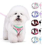 Coppthinktu Dog Harness with Leash Set for Small Sized Dogs Cats, No Pull Dog Harness Soft Mesh C...