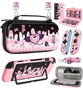 Gurgitat 6in1 Kits Accessories Bundle for Nintendo Switch 2 2025 - Cute Carrying Case, Protective...
