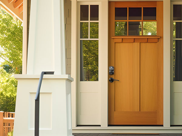 keyless entry door lock deadbolt with handle set for side door