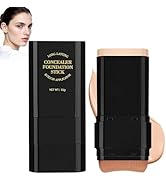 2PCS Long-Lasting Concealer Foundation Stick, Full Coverage Foundation Stick, 2-in-1 Contouring f...