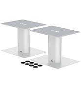 Suptek 7.9 x 6.5" Desktop Speaker Stands – Pair for Bookshelf & Desktop Speakers – 6.1" Height – ...