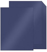 100 Sheets Navy Blue Shimmer Cardstock 8.5 x 11 Blue Paper, Goefun 80lb Card Stock Printer Paper ...
