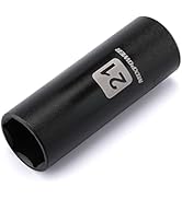 MIXPOWER 1/2-Inch Drive Deep Impact Socket, 21mm, CR-V, Metric, 6 Point, Deep