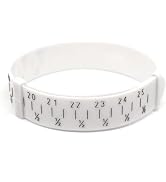 White Bracelet Gauge Sizer, Jewelry Measure Wrist Size Tool, Plastic Bracelet Measure Tool for Je...