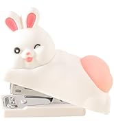 Honagu Pressable Anti-Stress Silicone Stapler - 3D Bum Shape Design, 20 Sheet Capacity, Cute Cart...