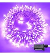 MEXSUSS 150 LED Purple Christmas Lights: 59 Ft Purple String Lights Indoor Outdoor Waterproof - C...