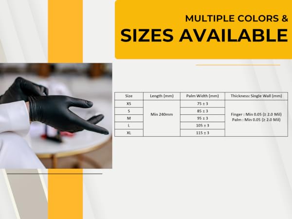 Nitrile Gloves Black