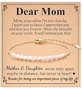 Tarsus Pearl Bracelet for Women, Gifts for Mom, Mother-in-Law, Aunt, Grandma, Nana, Mimi, Gigi on...