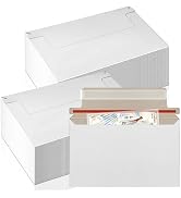 CXIIPOL 110 Pack White Trading Card Shipping Envelopes, 7x 4.35 Inch Self-Adhesive Mailer Envelop...