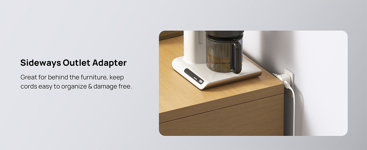 sideway plug adapter