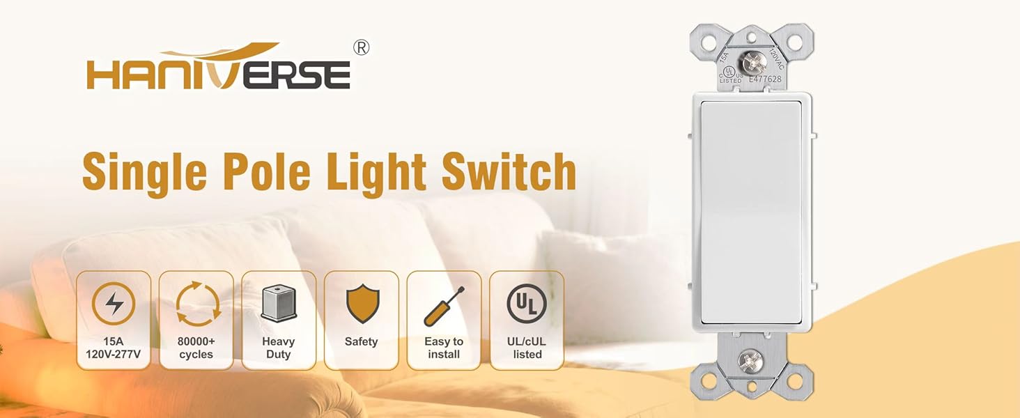 paddle rocker light switch replacement,rocker switch 2 pack,single pole led light switch