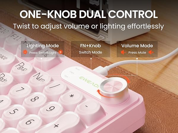 creamy keyboard with number pad