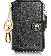 Minimalist Wallet,M-Plateau Card Holder Cute Small Wallet with Doorman Keychain Ring for Car Keys...