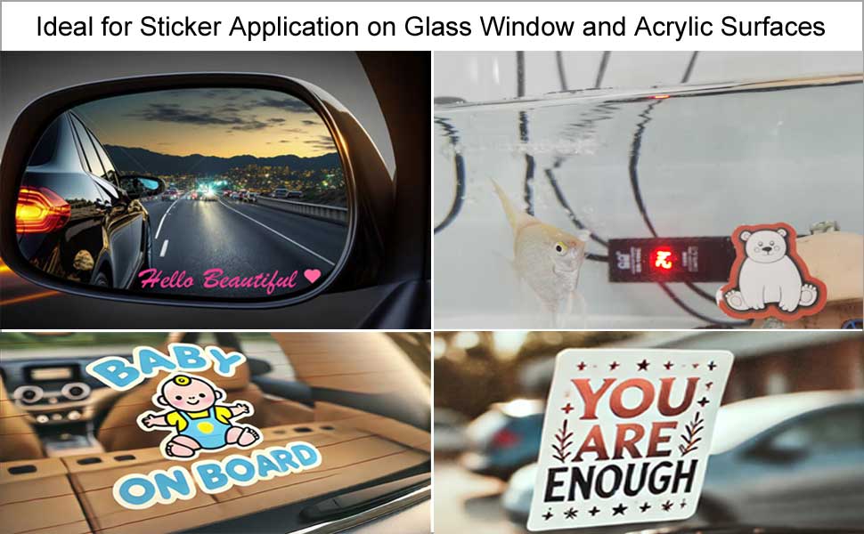 Windshield Stickers Applicator for Car Decals
