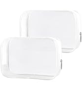 PLULON 2 Pack Travel Toiletry Bag, TSA Approved Toiletry Bag Clear Makeup Bag Quart Size Portable...