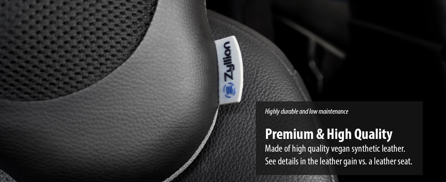 High quality materials and durability, the vegan synthetic leather grain is premium.