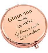 Grandmother Birthday Gifts Compact Makeup Mirror for Glamma for Grandma Grandma Gifts from Grandc...