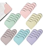 Yuwiiuuo 30 Pcs Leather Heart Bookmarks for Women, Cute Book Marks for Reading, Ideal Gift for Ho...