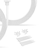 Itramax Flat Power Cable for Google Nest Cam (Battery) 2nd Gen,2Pack 20FT/6M Weatherproof Charger...