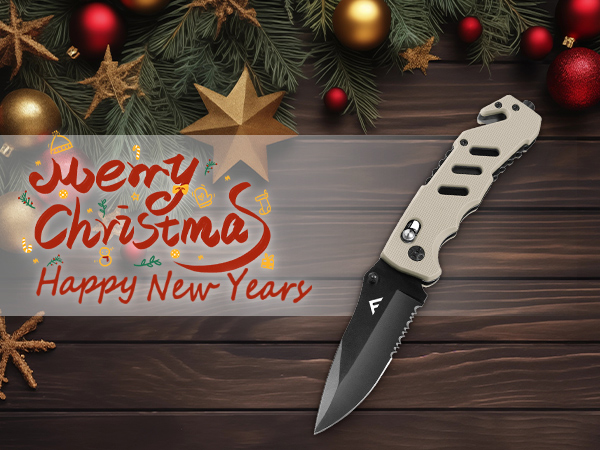 FLISSA Folding Pocket Knife with Clip