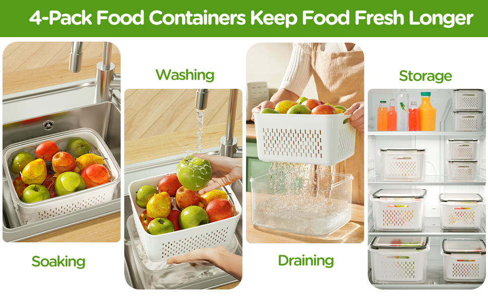 Fruit Storage Containers for Fridge