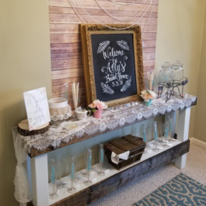 Baby show table decoration