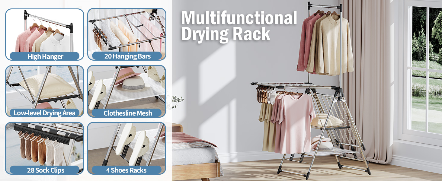 clothes drying rack