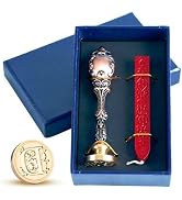 Wax Seal Stamp kit, Envelope Wax Seals DIY Kit - Retro Sealing Wax Candle + Classic Initial Alpha...