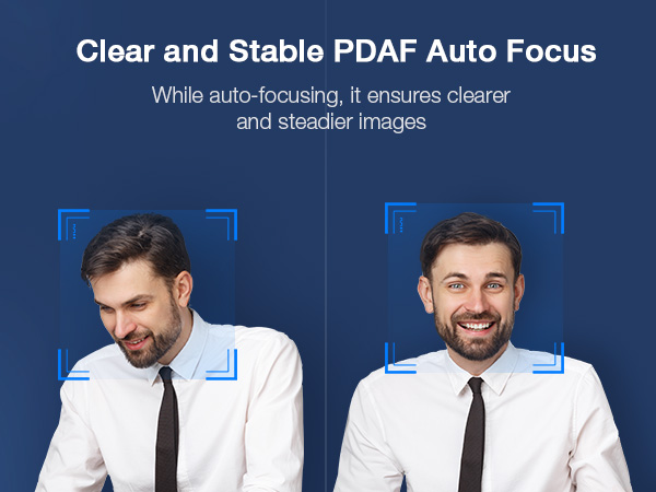 4k webcam for pc with PDAF Auto Focus
