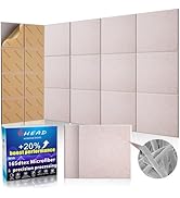 BSHEAD 10 pcs 165dtex Microfiber Acoustic Panels ,Self-Adhesive Soundproof Wall Panels, 12 x 12 x...