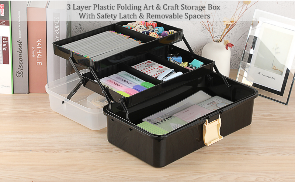 3 Layer Clear Plastic Dividing Storage Box