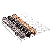 Sumerflos Clear Coffee Pod Holder Storage Tray 15.75