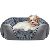 INVENHO Small Dog Bed for Large Medium Small Dogs, Rectangle Washable Dog Bed, Orthopedic Dog Bed...