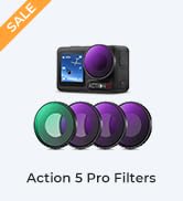 K&F Concept ND PL Filter Kit Compatible with DJI Osmo Action 5 Pro/Osmo Actioin 4, 4Pack CPL ND8 ...