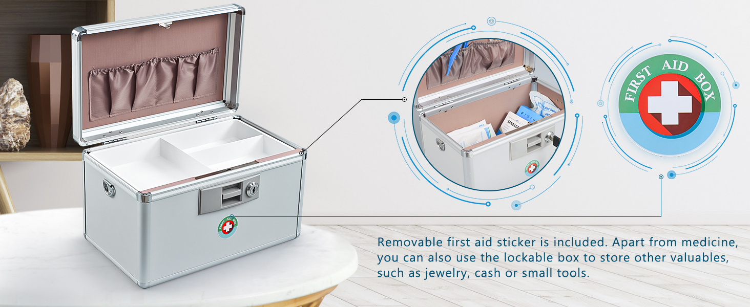 medication storage lock box