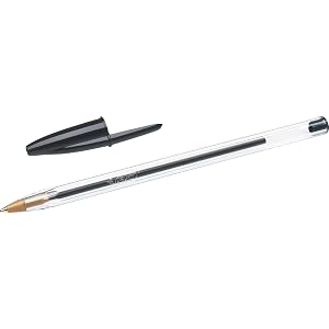 bic cristal black ball pen